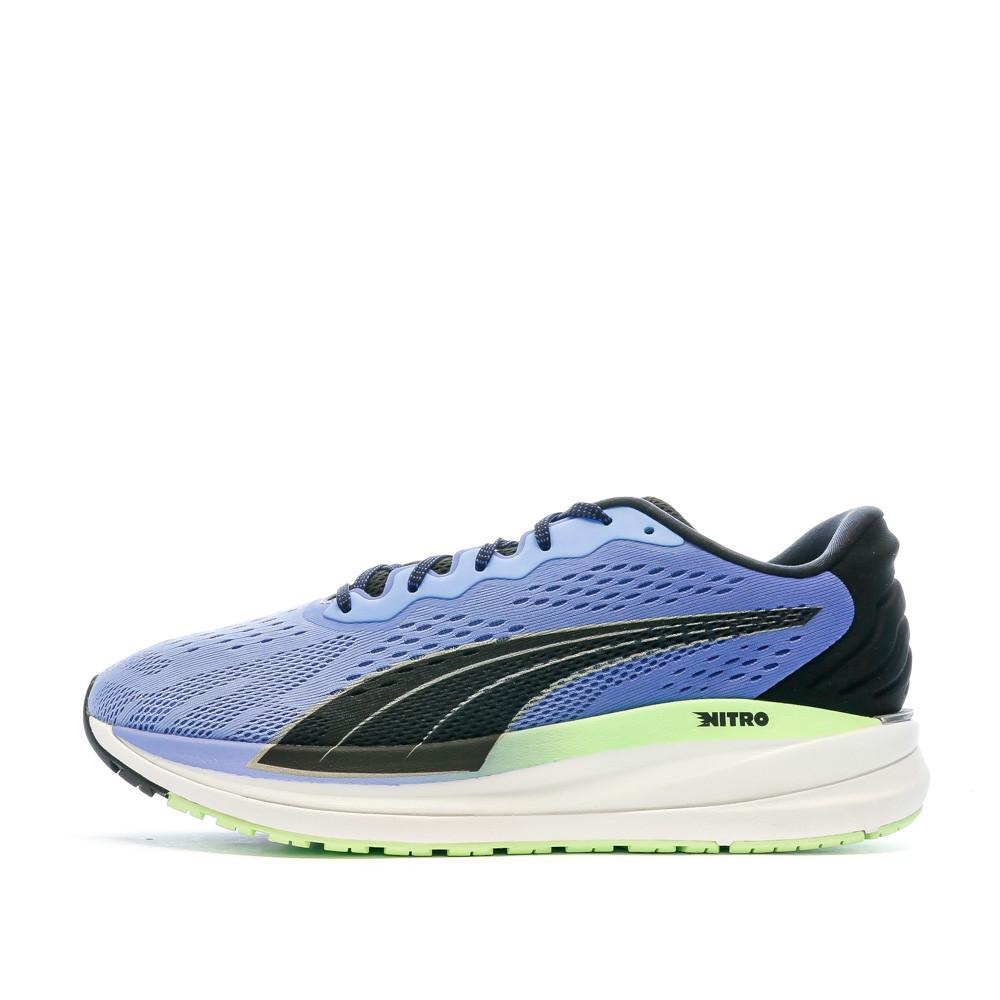 Puma Chaussures de Running Noir/Bleu Homme Puma Magnify Nitro Surge
