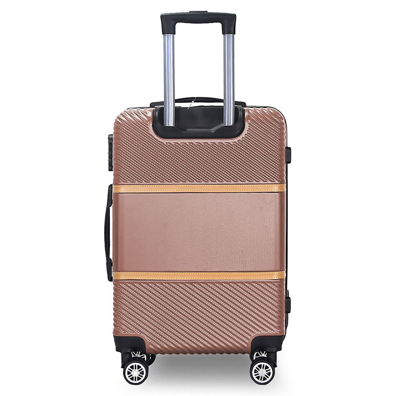 Maison Héritage 2 Valises 4 roues doubles Opéra 50/60 cm rose doré