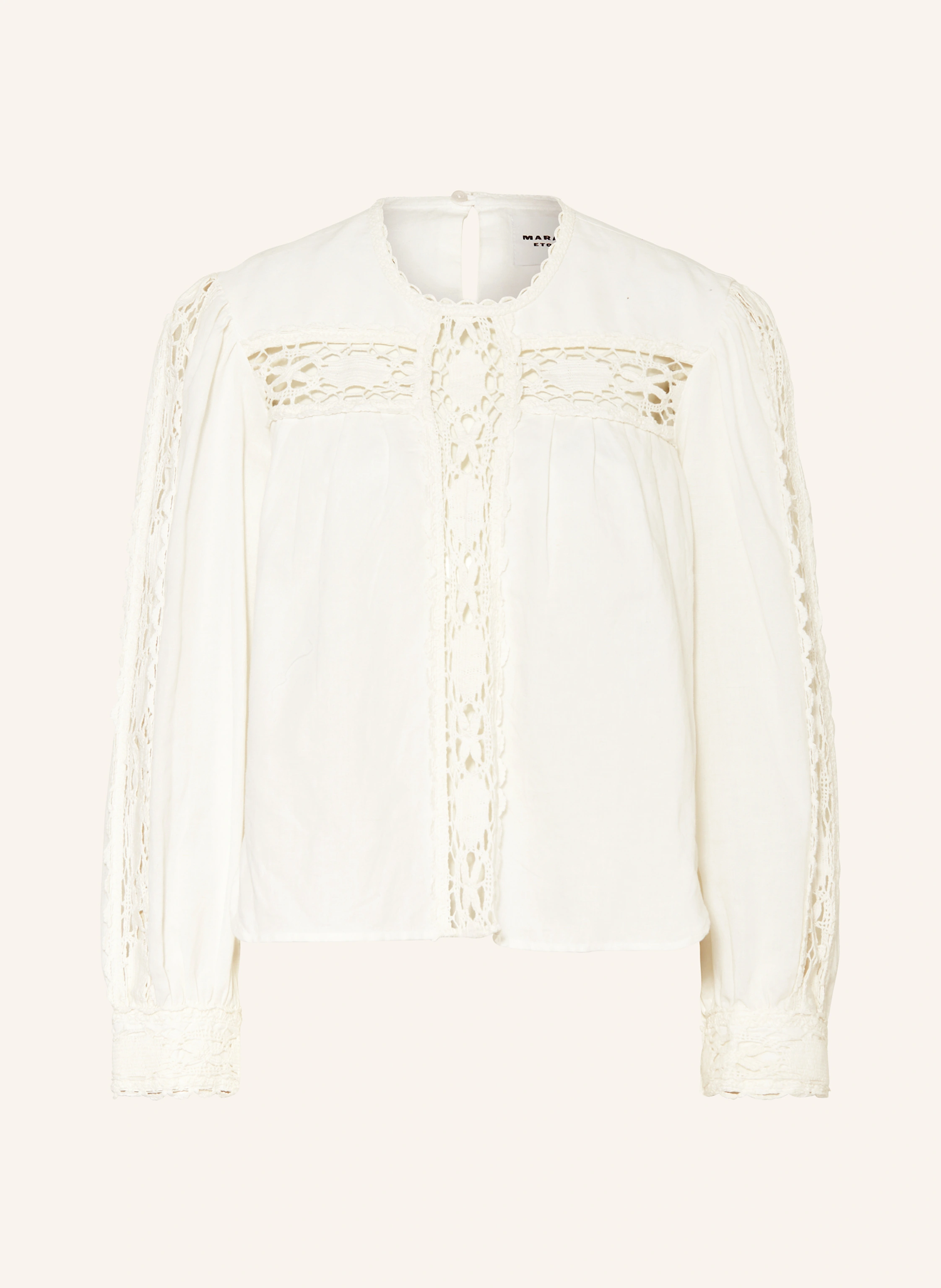 MARANT ÉTOILE Blusenshirt VALMIRA mit Leinen und Spitze