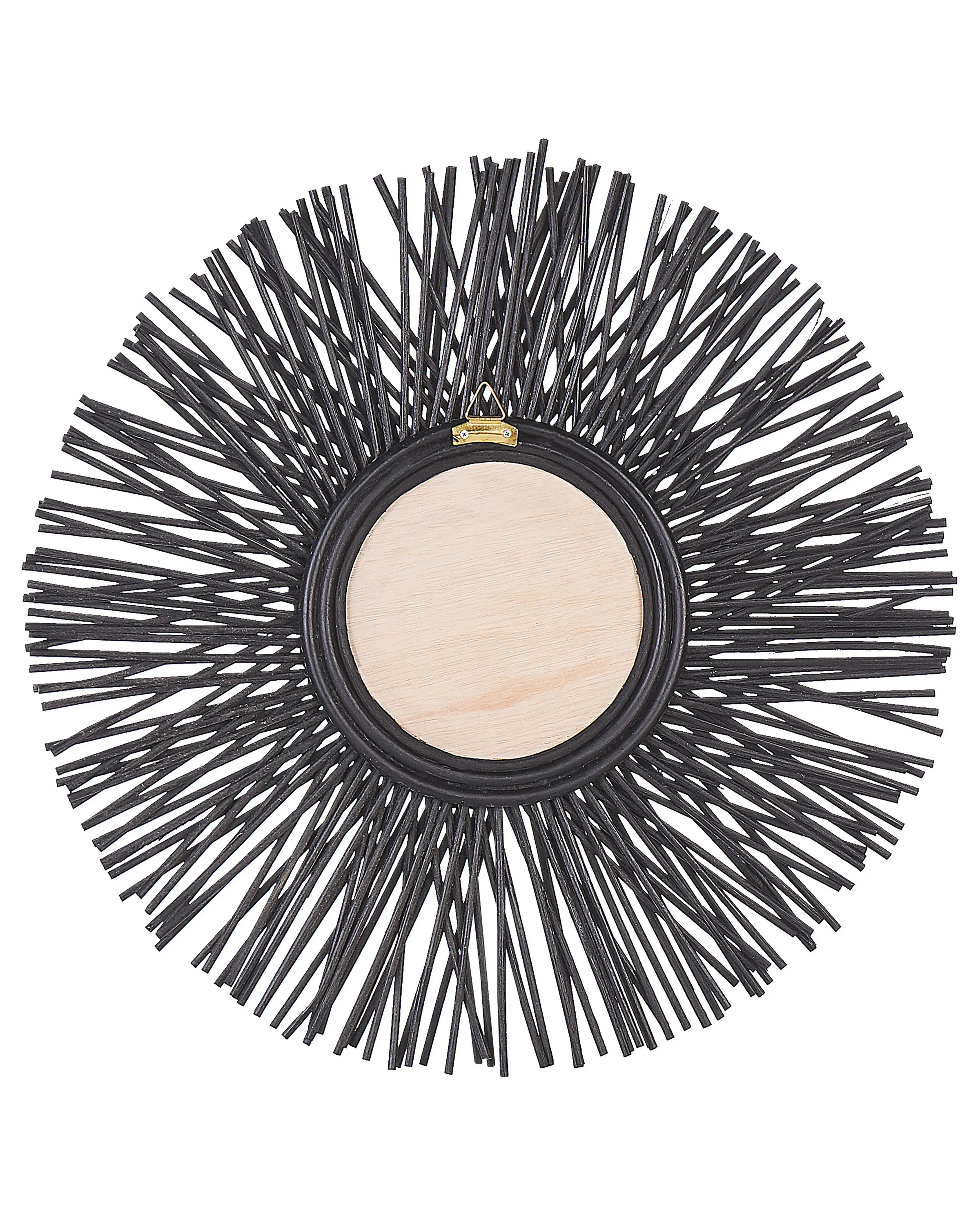 Wandspiegel KALASIN 60 cm 60 cm Rotan Zwart
