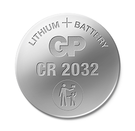 GP - Lithium Cell Battery CR2032, 3V, Safety Seal, 4-pack