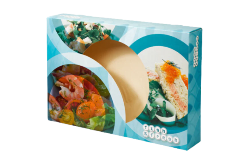 Cateringdoos groot 550x375x80mm Fish & Fresh