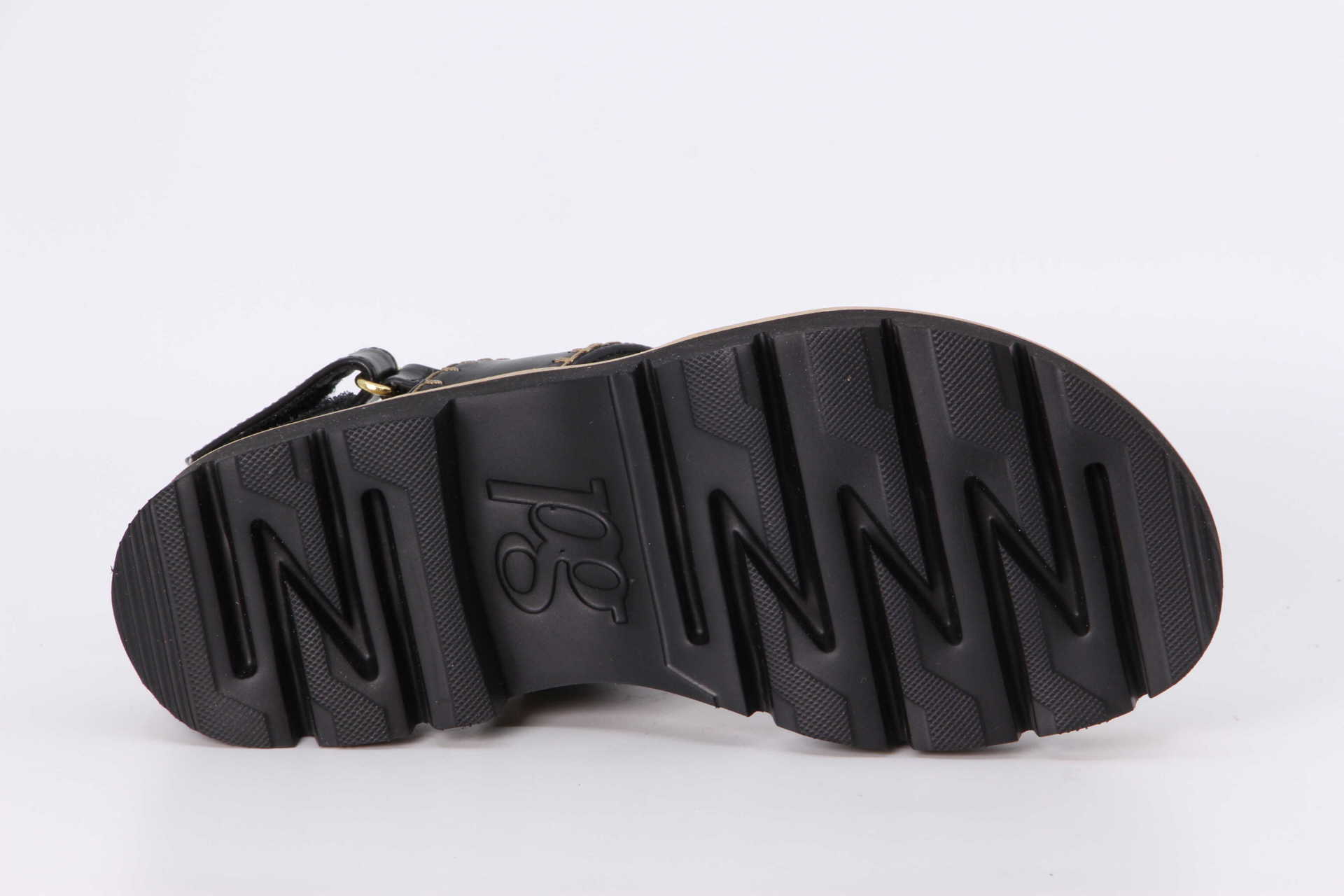 Paul Green Sandale schwarz / braun