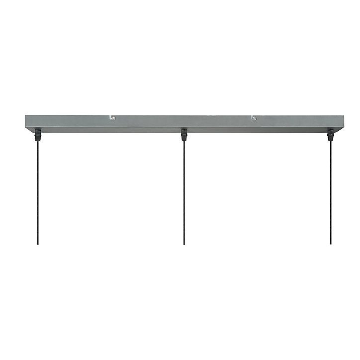 Suspension Orous 3 lumières E27 45W ⌀24,5xL.93,5xH.110cm gris foncé GoodHome