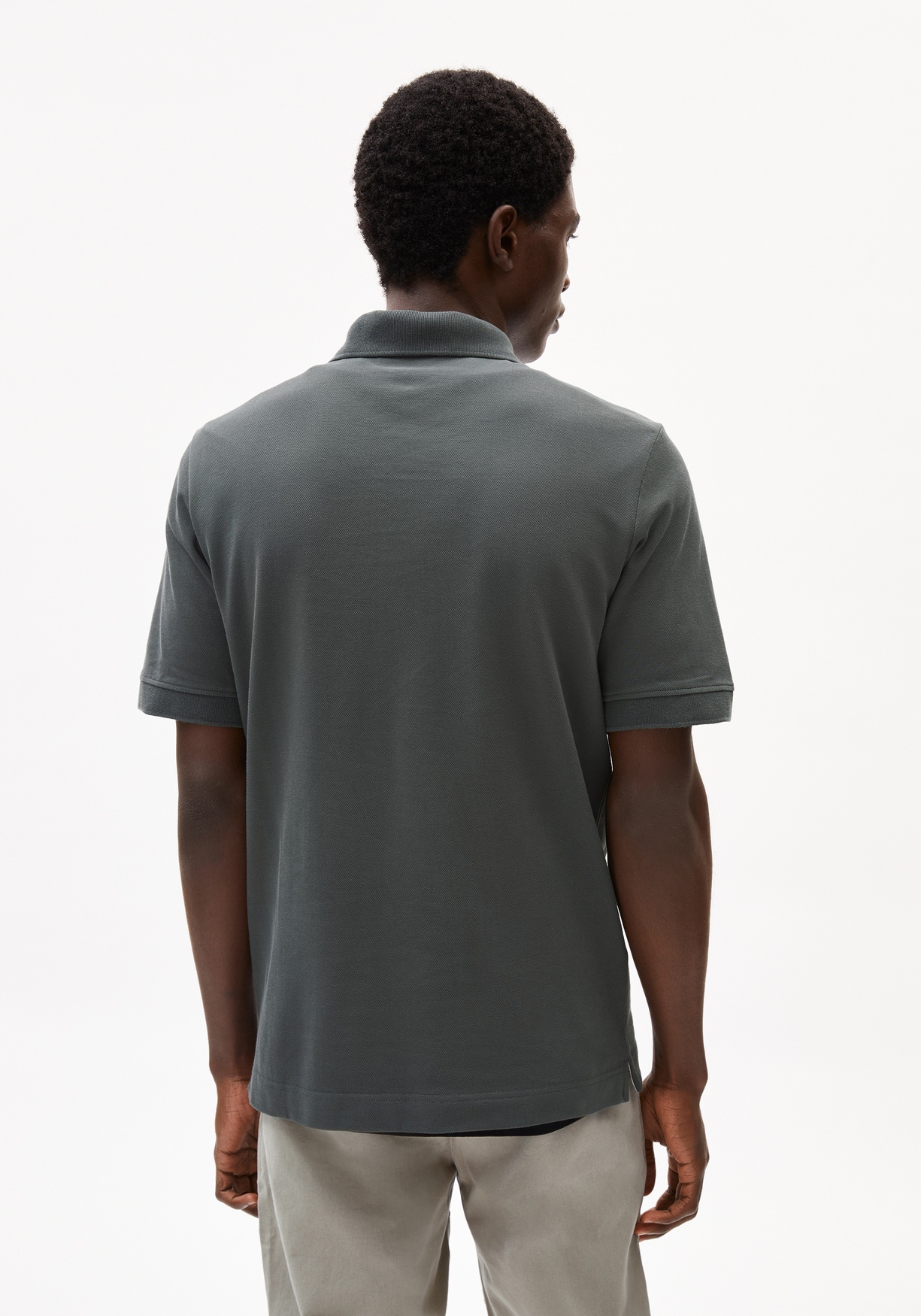 Armedangels Poloshirt Maario Space Steel