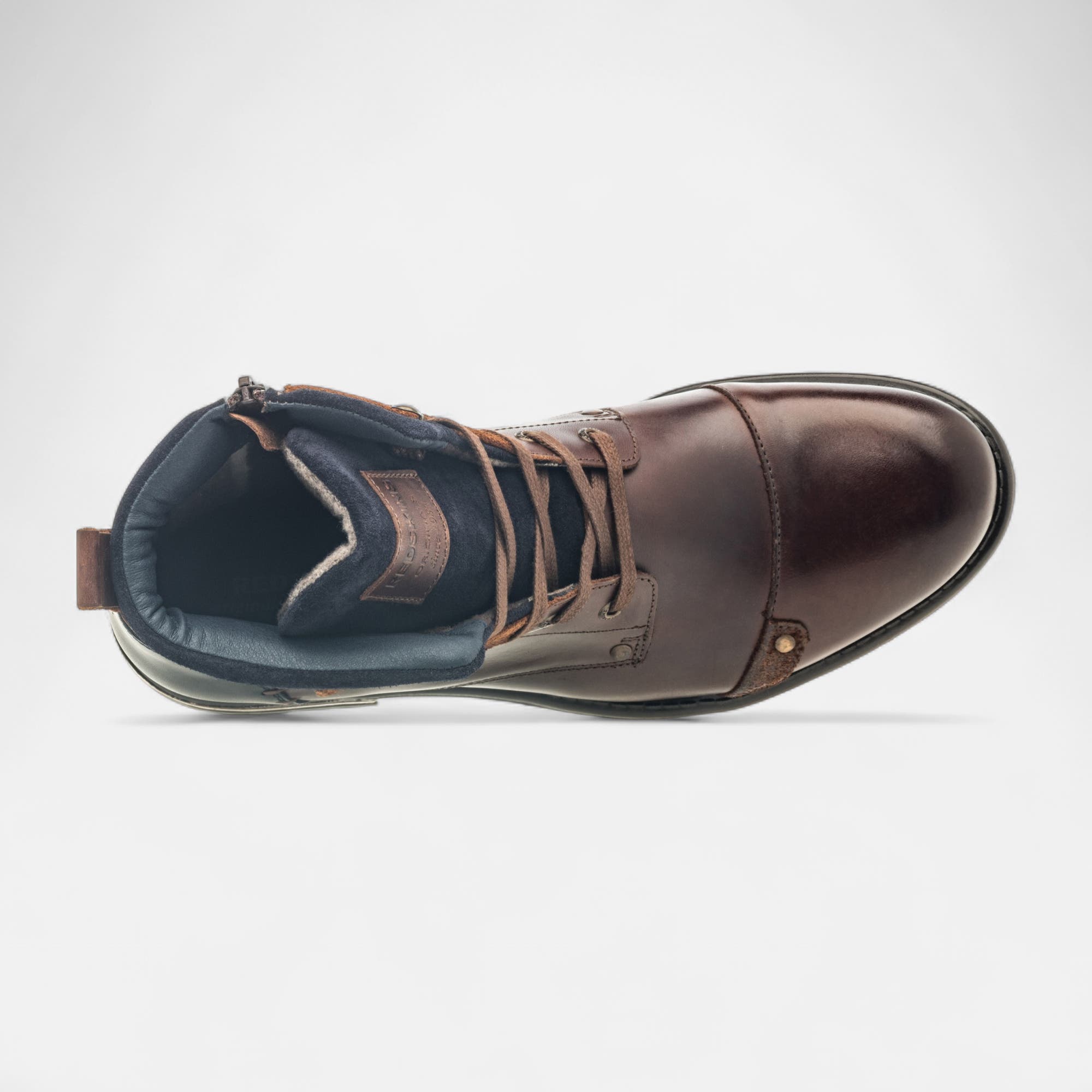 Boots Homme en cuir marron