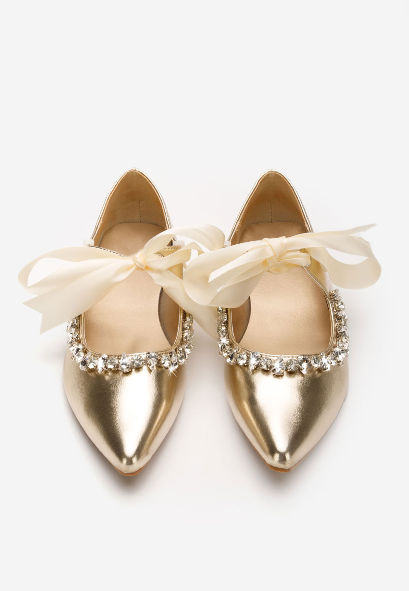 Ballerines élégantes dorées Lucille