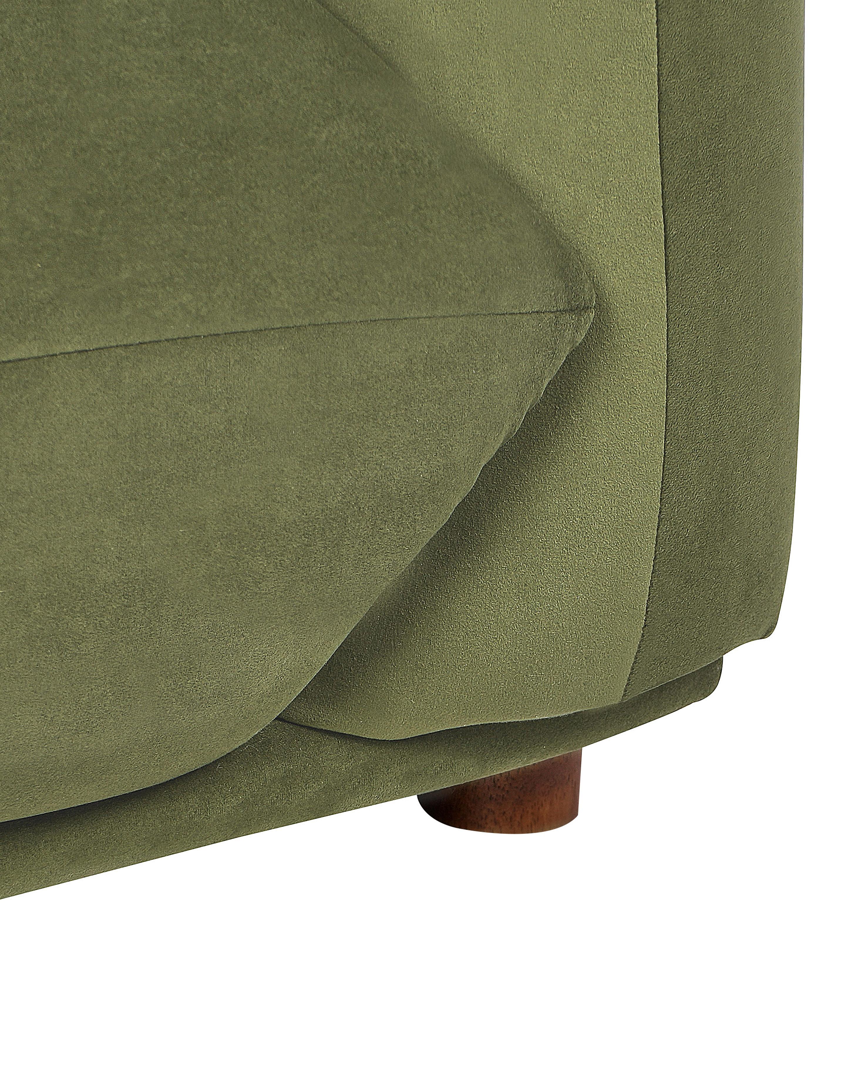 Fauteuil LUVOS Fluweel Groen