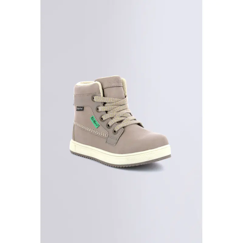 YEPO WPF BEIGE METALLISE SNEAKERS HAUTES Fourrure  Fille