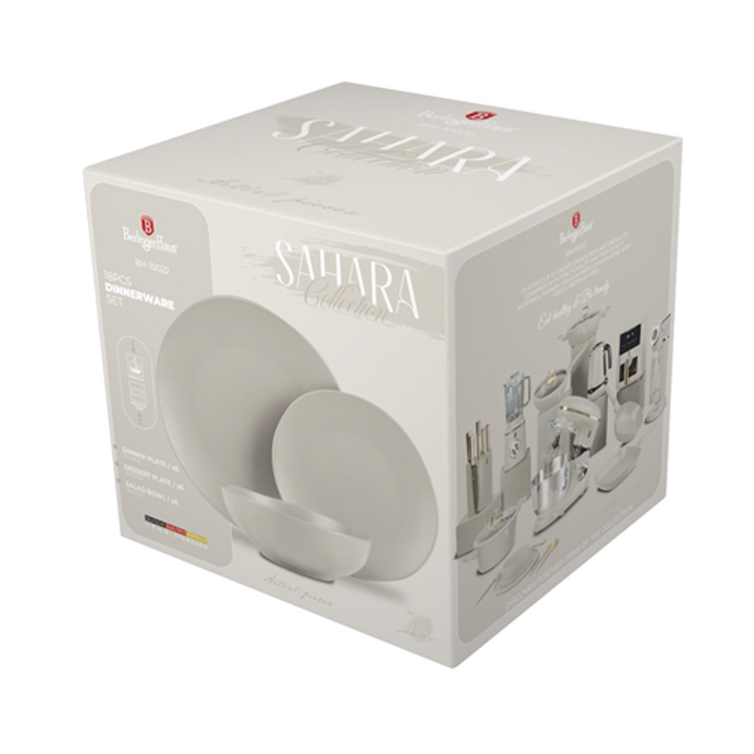 Berlinger Haus 18-teiliges Teller-Set matt cream Sahara Collection