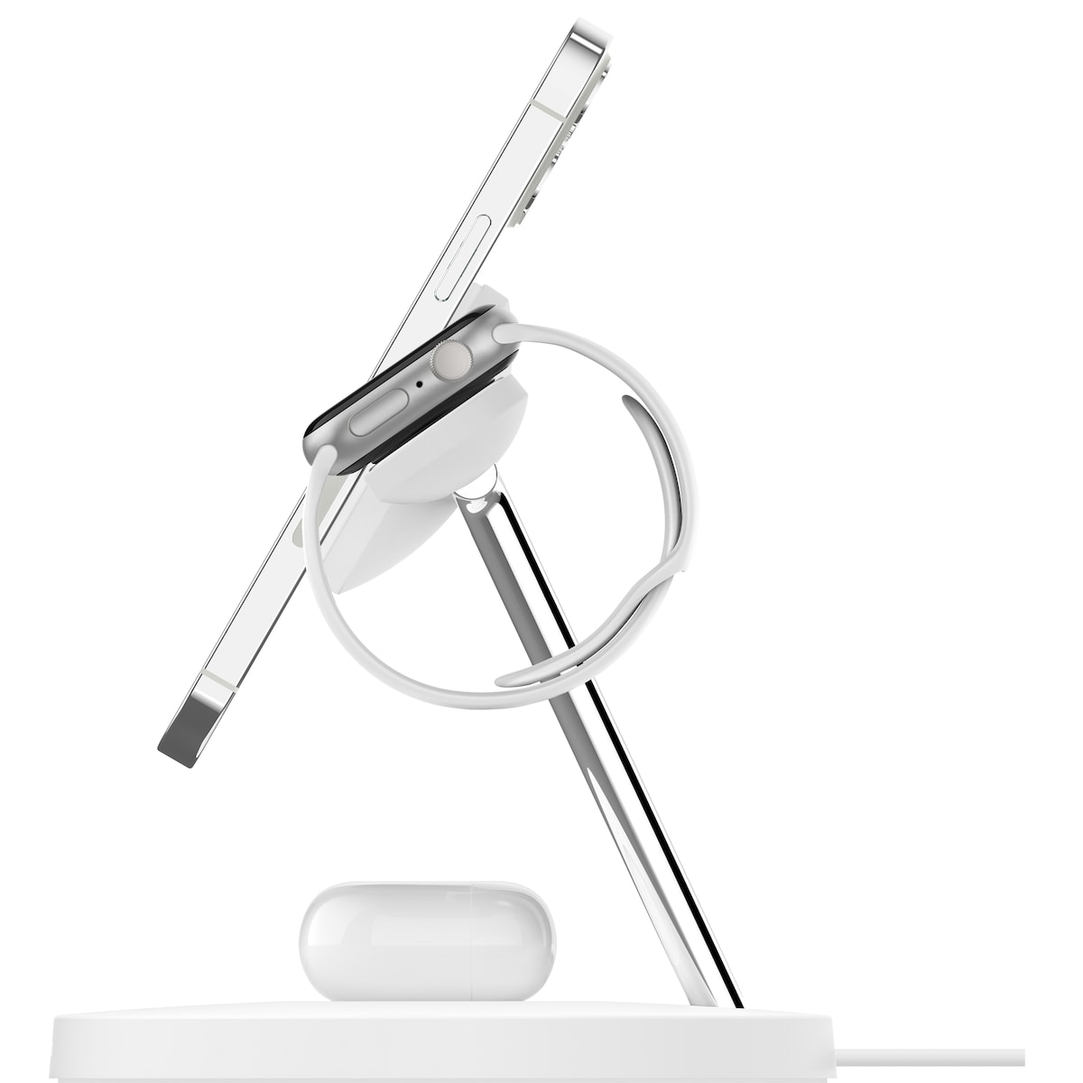 Belkin BoostCharge Pro 3-i-1 trådløs lader med adapter (hvit)