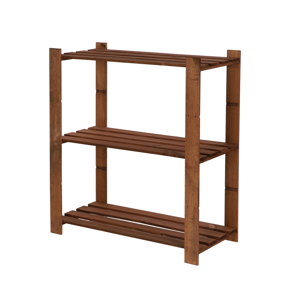 PROREGAL Houten Plank Pinepeak HxBxD 90 x 80 x 38 cm 3 Planken 1,2 cm Dik Dennenhout Bruin