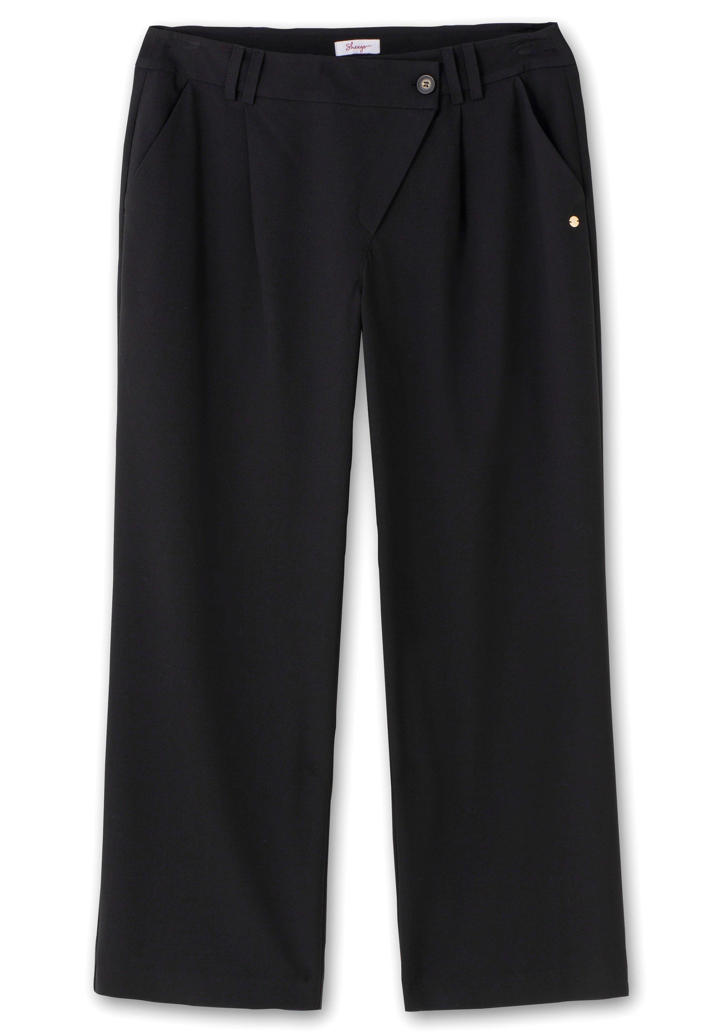 Weite Hose mit asymmetrischem Verschluss
