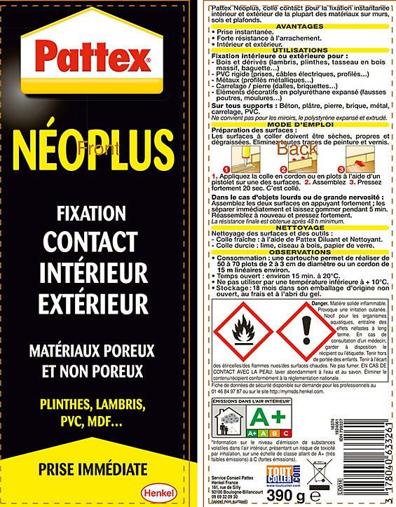 Lot de 3 cartouches Neoplus 345g
