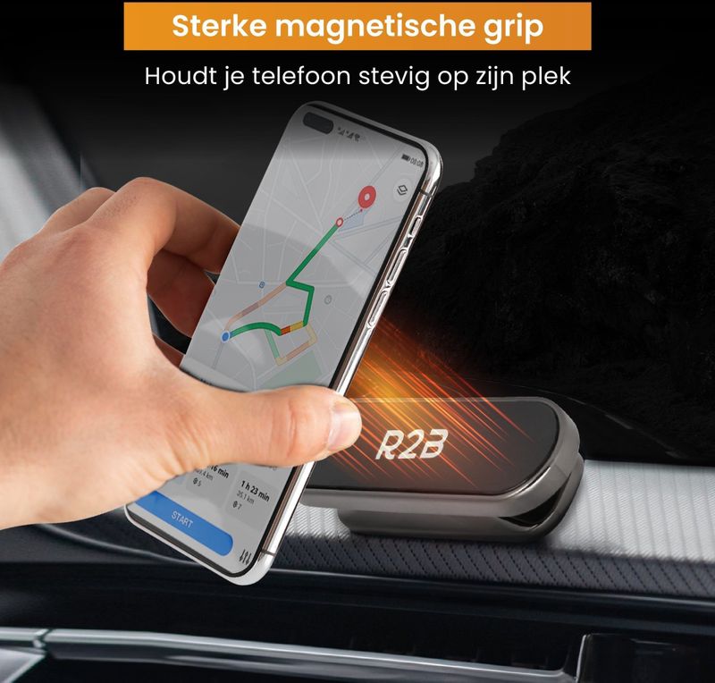 R2B - Marken - Telefoonhouder - Magnetisch - 360 Graden Draai- en Kantelfunctie