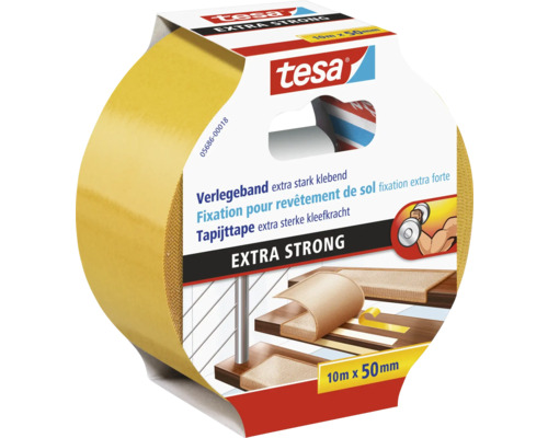 tesa dubbelzijdige plakband, extra sterk, 10m x 50mm