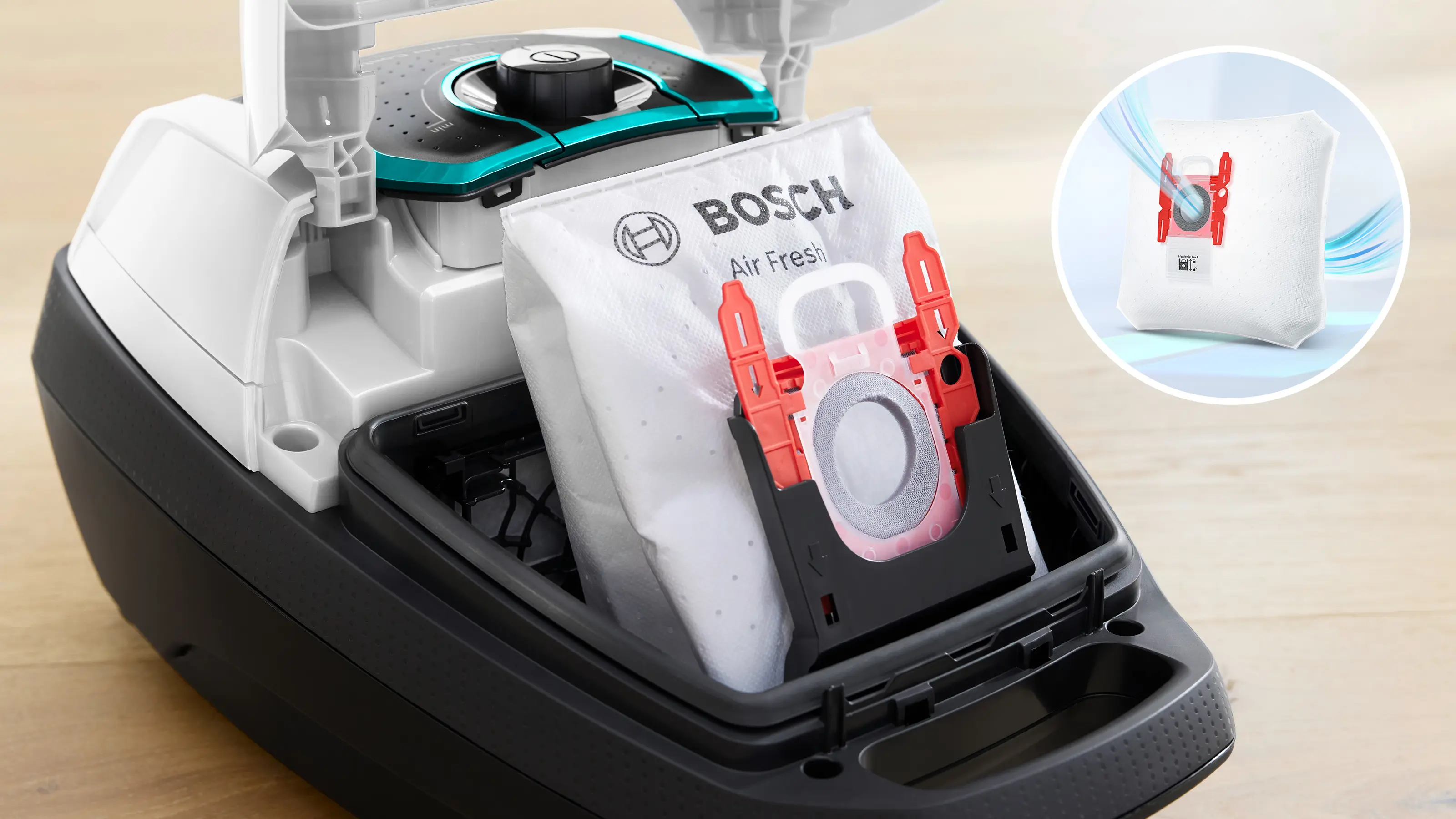 Serie 8 Stofzuiger met zak ProHygienic Wit