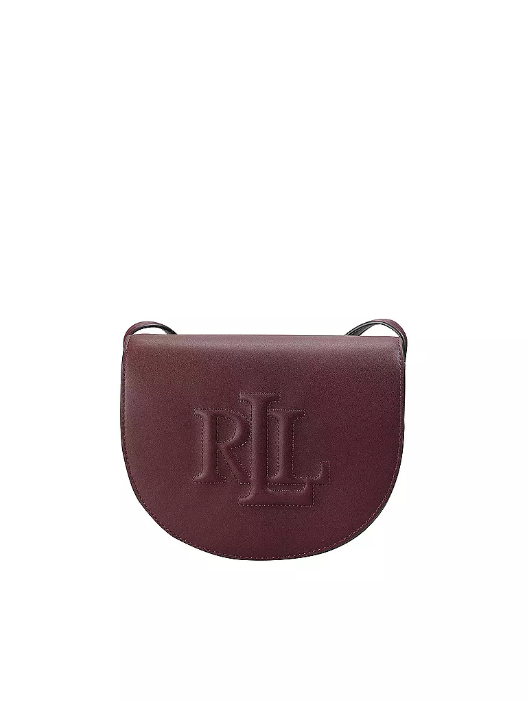 LAUREN RALPH LAUREN Ledertasche - Mini Bag WITLEY Medium dunkelrot