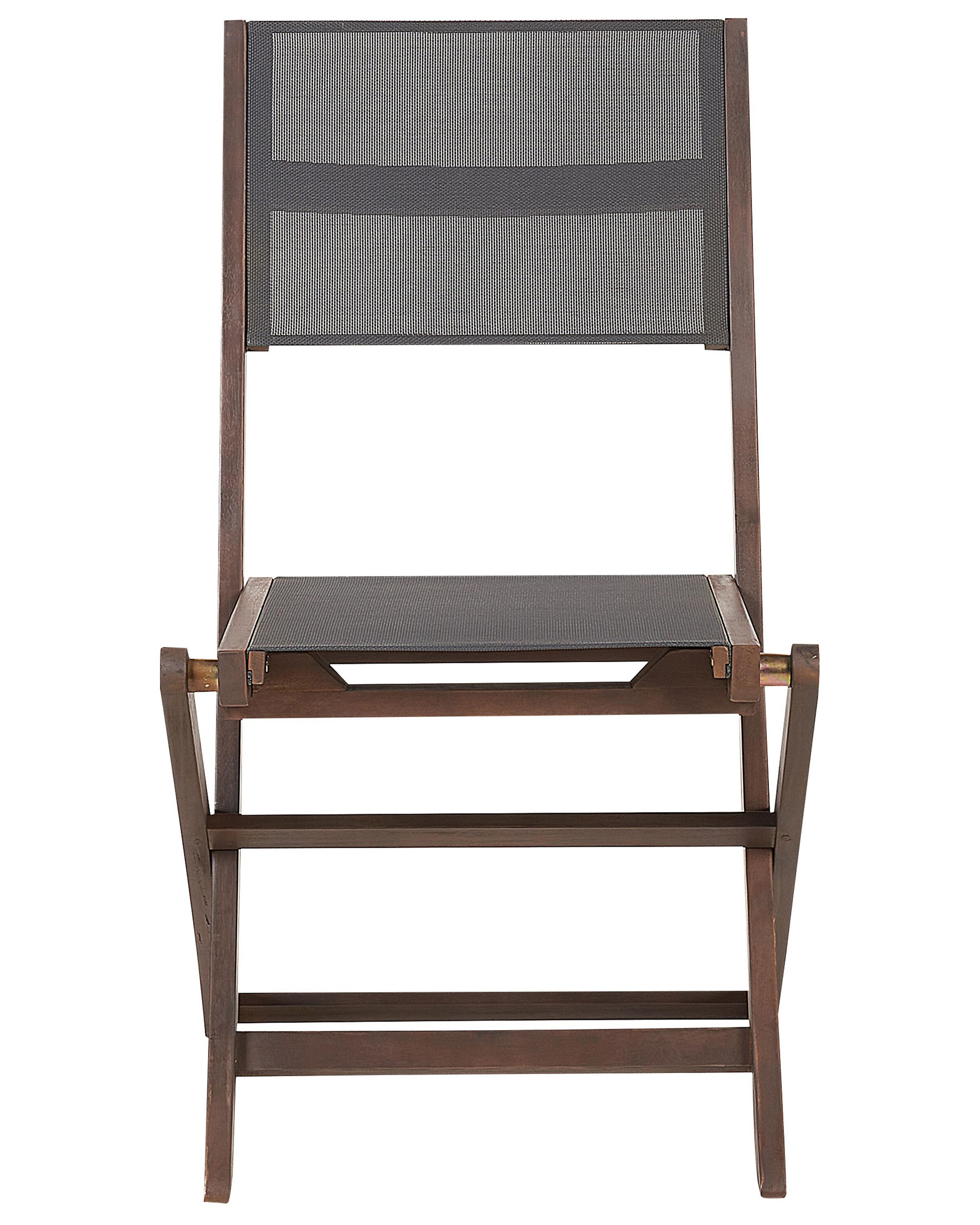 Set van 2 tuinstoelen CESANA Acaciahout Donkerbruin