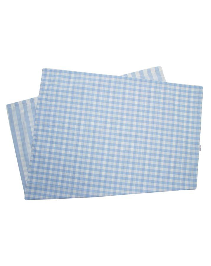 Wendebezug 100x130 weiß/hellblau