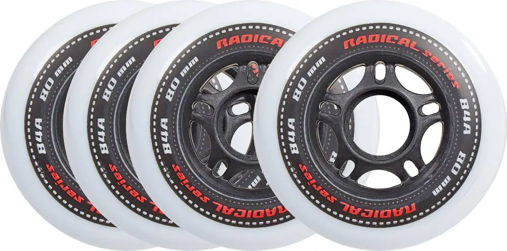 Tempish Radical Hvid Inliner Hjul 4-Pak | SkatePro