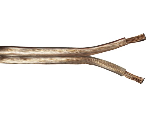 Luidsprekerkabel LS-FL 2x4 mm² 20 m transparant