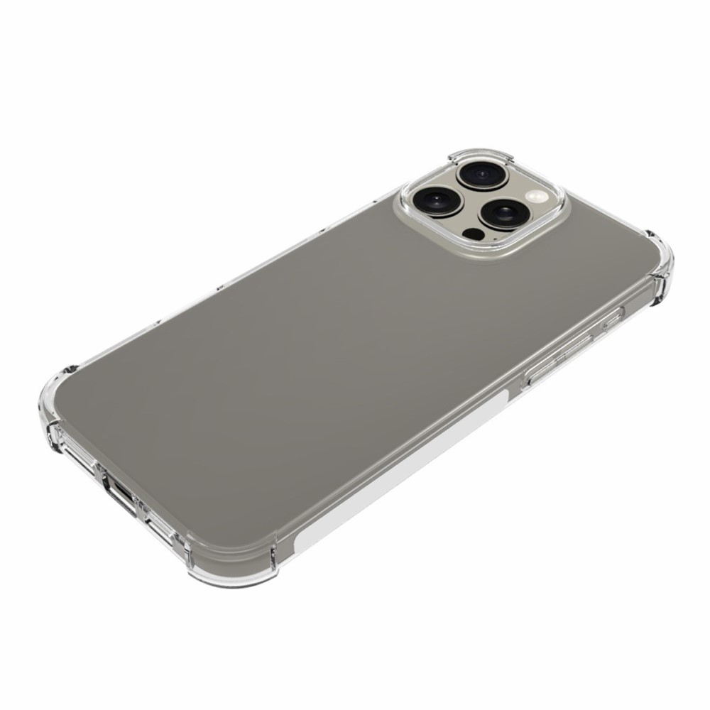 iPhone 16 Pro Max Gummi Hülle Case Slim Design mit Air Cushion Fallschutz - Transparent