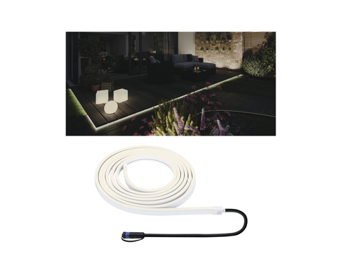 Paulmann Plug & Shine LED enkele streep Gladde flexibele IP68 26W 870 lm 3000K 600 LED's 230/24V 5 m