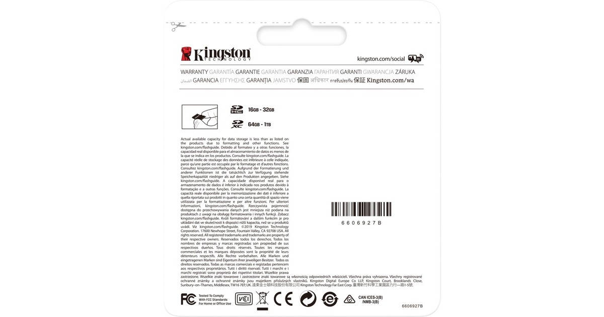 KingstonCanvas Select Plus SDXC 128 GB geheugenkaart  (Zwart, SDS2/128GB, Class 10 UHS-I U3)