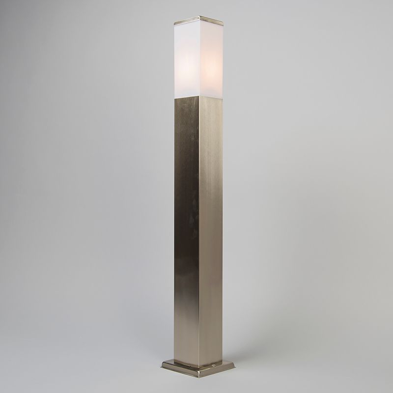 Buitenlamp staal 80cm IP44 - Malios met grondpin en kabelmof