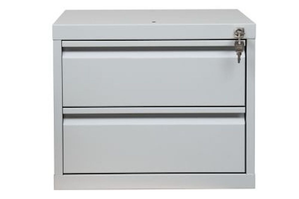 PROREGAL Sparrow Onderwerkplaatscontainer voor Cricket Werkbank met 2 Laden HxBxD 38 x 46 x 55 cm Grijs
