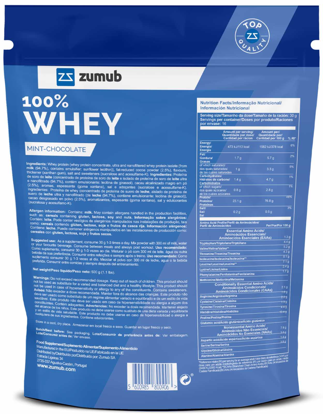 Zumub 100% Whey 500g