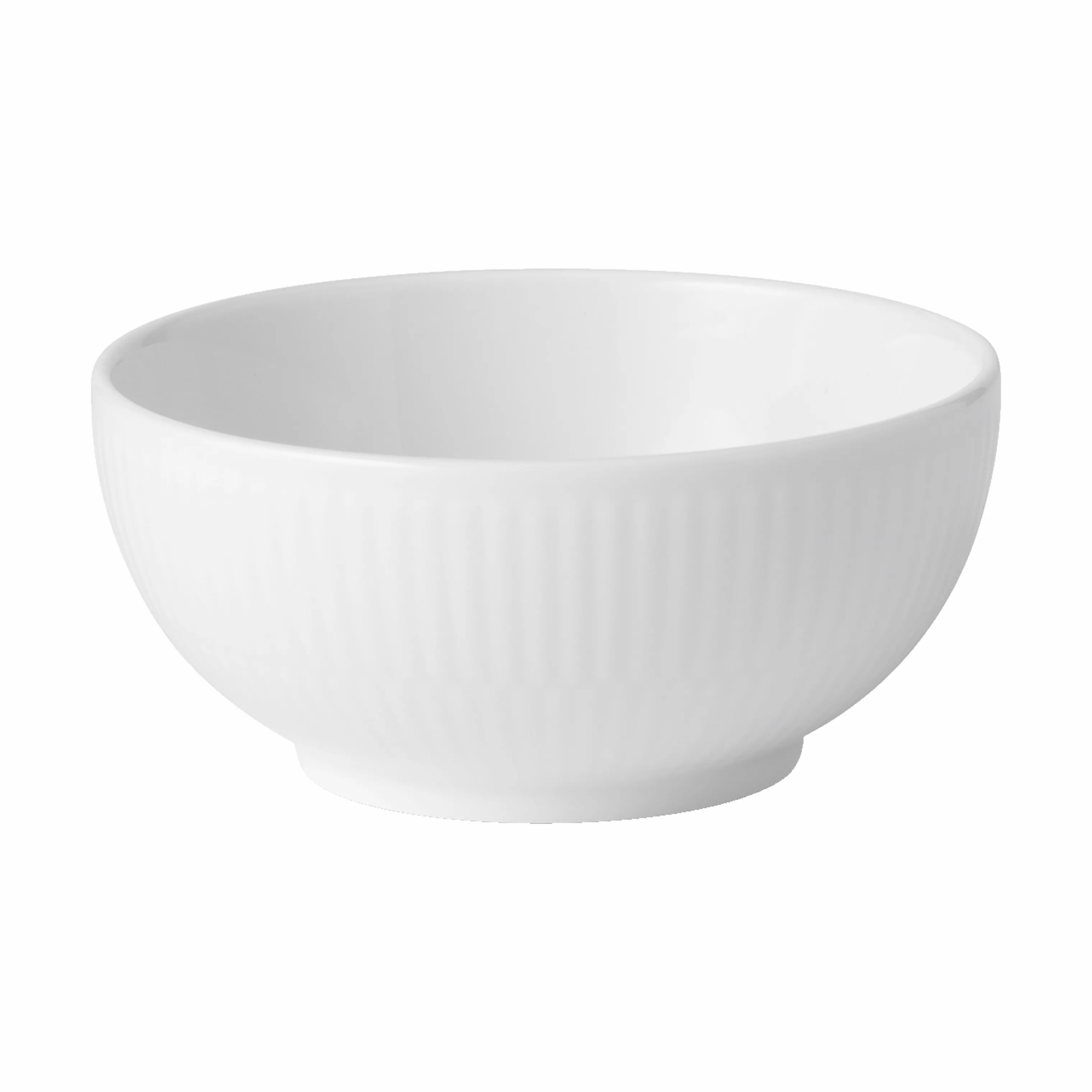 Royal Copenhagen Hvid Riflet Skål