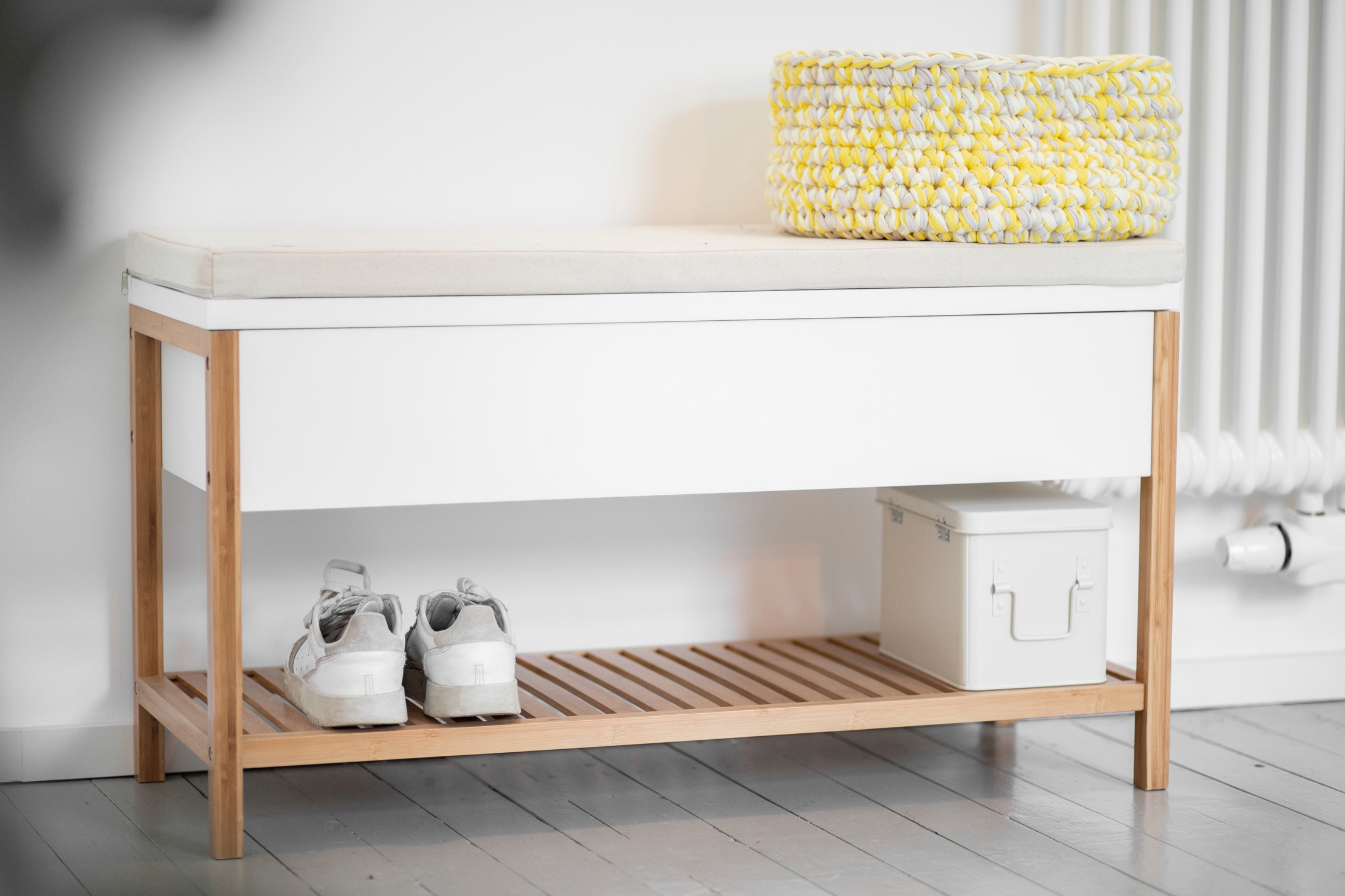 WENKO Schuhbank »Finja« BxTxH: 90x35x52 cm, aus Bambus