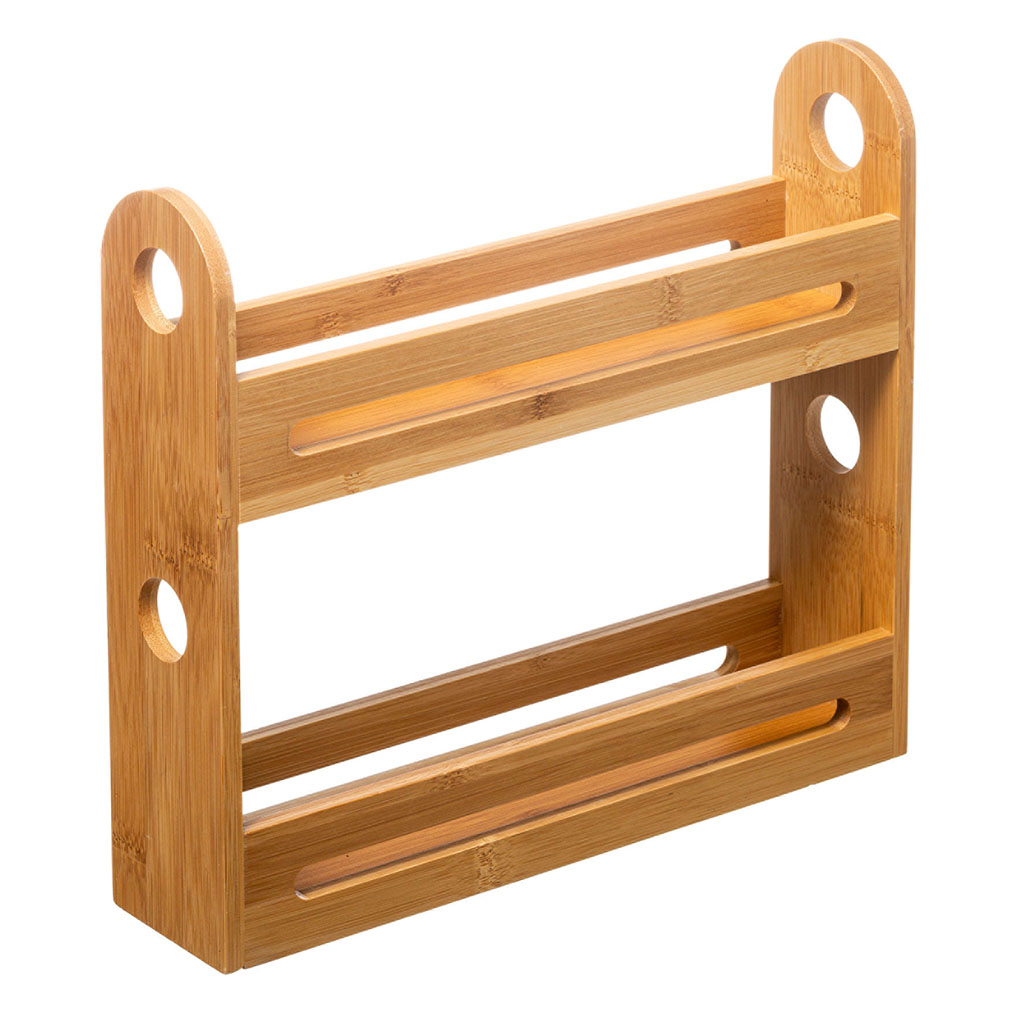 Etagère bambou 2 niveaux 30x27.5x7cm