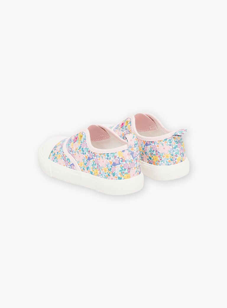 Slip-on écru à imprimé fleuri