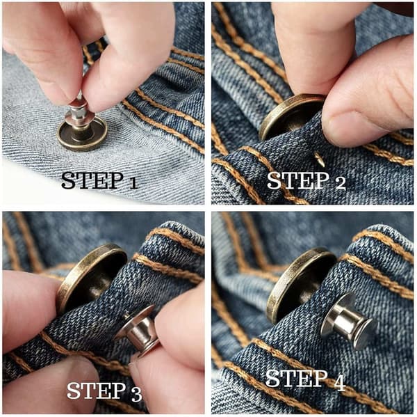 INF Jeansknapper 10-pakning  Model 1