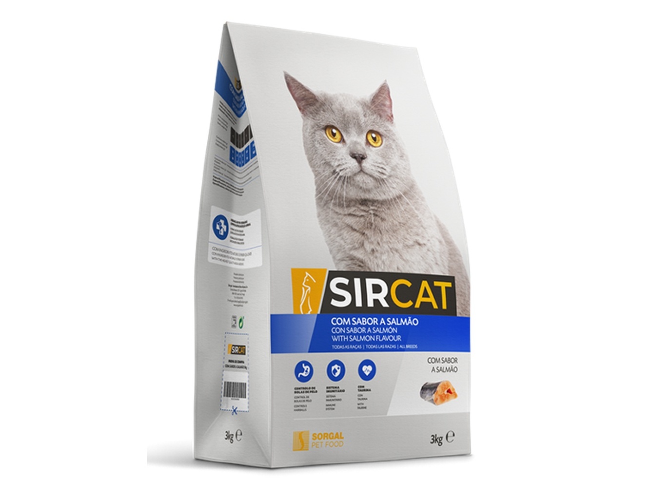 RAÇÃO GATO SIRCAT ADULTO MIX SALMÃO 3KG