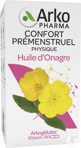 Arkopharma Arkogélules Huile D'Onagre Confort Prémenstruel 180 Gélules Végétales