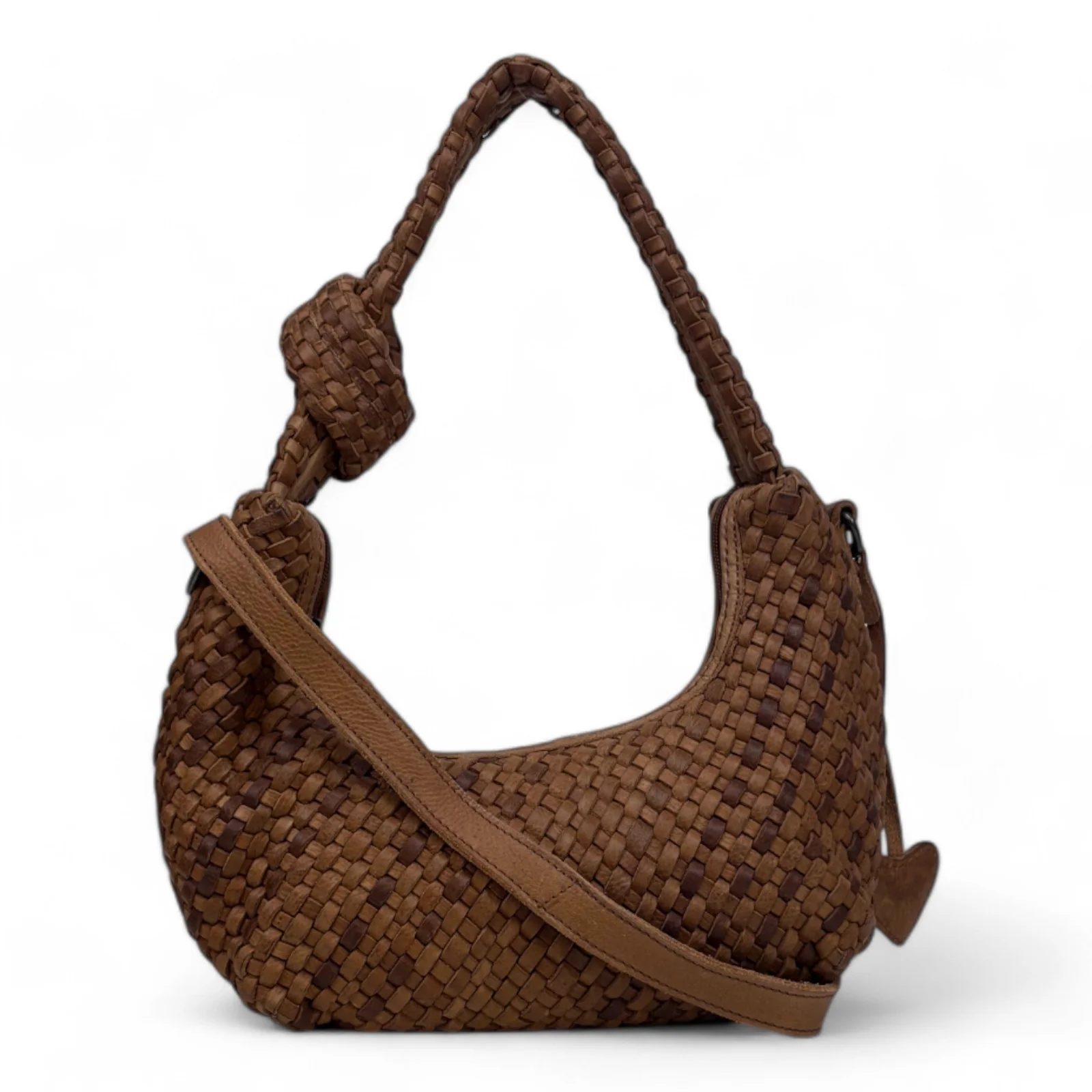 DSTRCT Brooklyn Flea Hobo Bag M Cognac