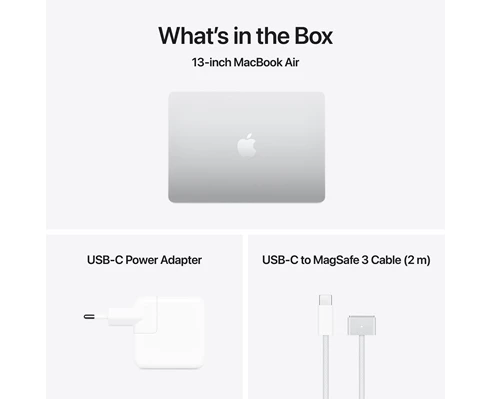 Apple 13-inch MacBook Air: Apple M4 chip with 10-core CPU and 10-core GPU, 24GB, 512GB SSD - Silver