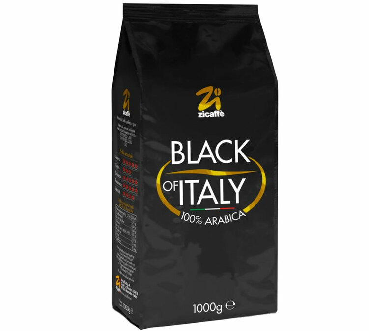 1 kg Café en grain Black of Italy Zicaffè