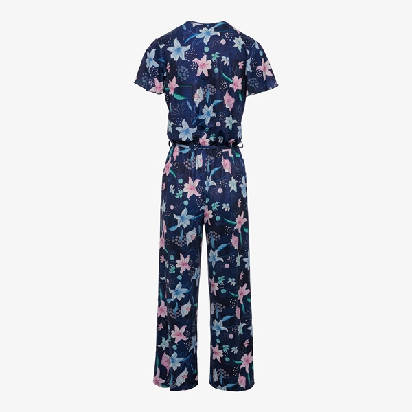 TwoDay dames jumpsuit blauw met bloemenprint