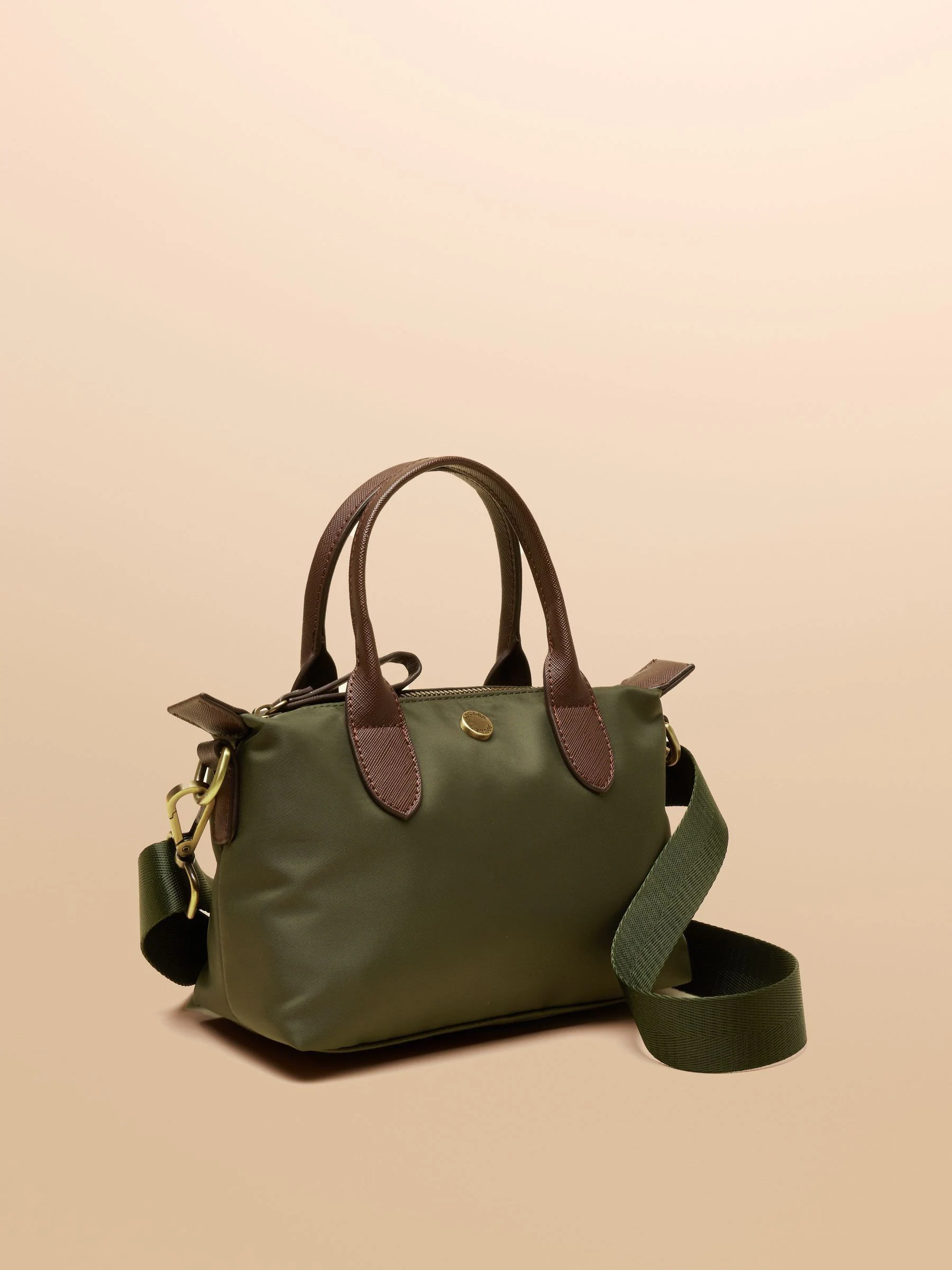 Kakigroen - Joules Edie Ecru Check Crossbody Bag