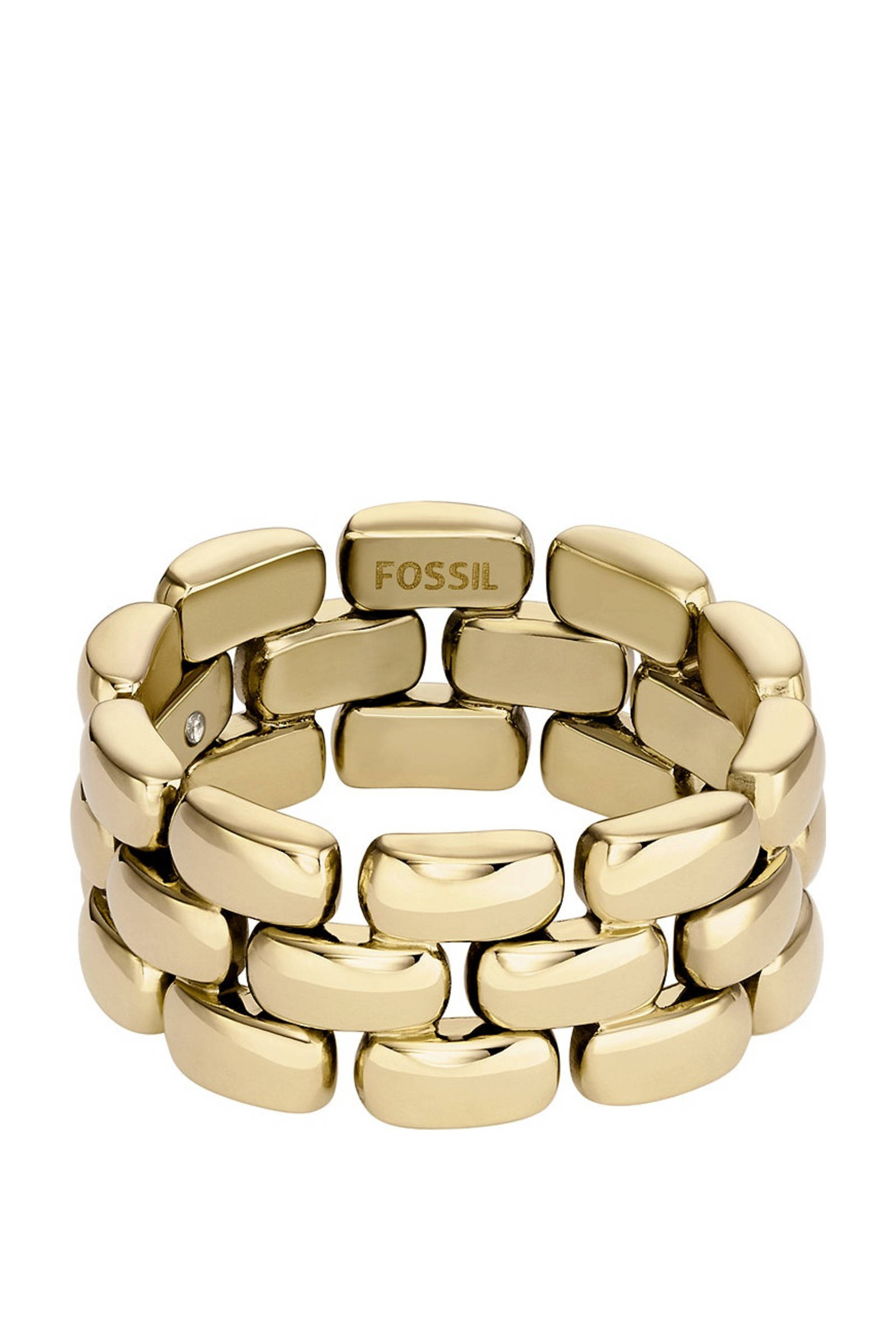 Fossil ring JF047857106 Arden goudkleurig