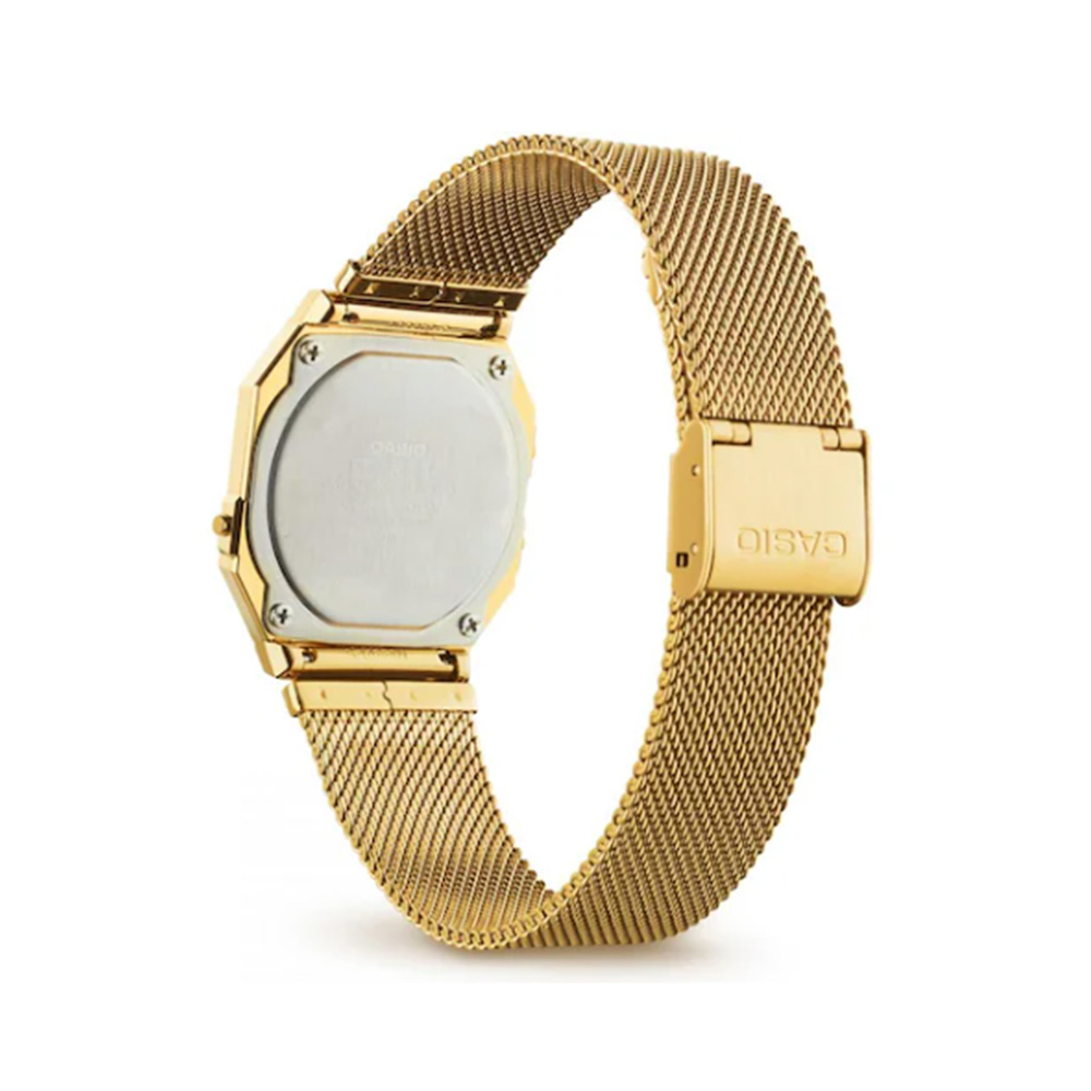 (35mm) Vintage Mini Chronograph Unisex Armbanduhr Digital (A700WEMG-9AEF) - Gold