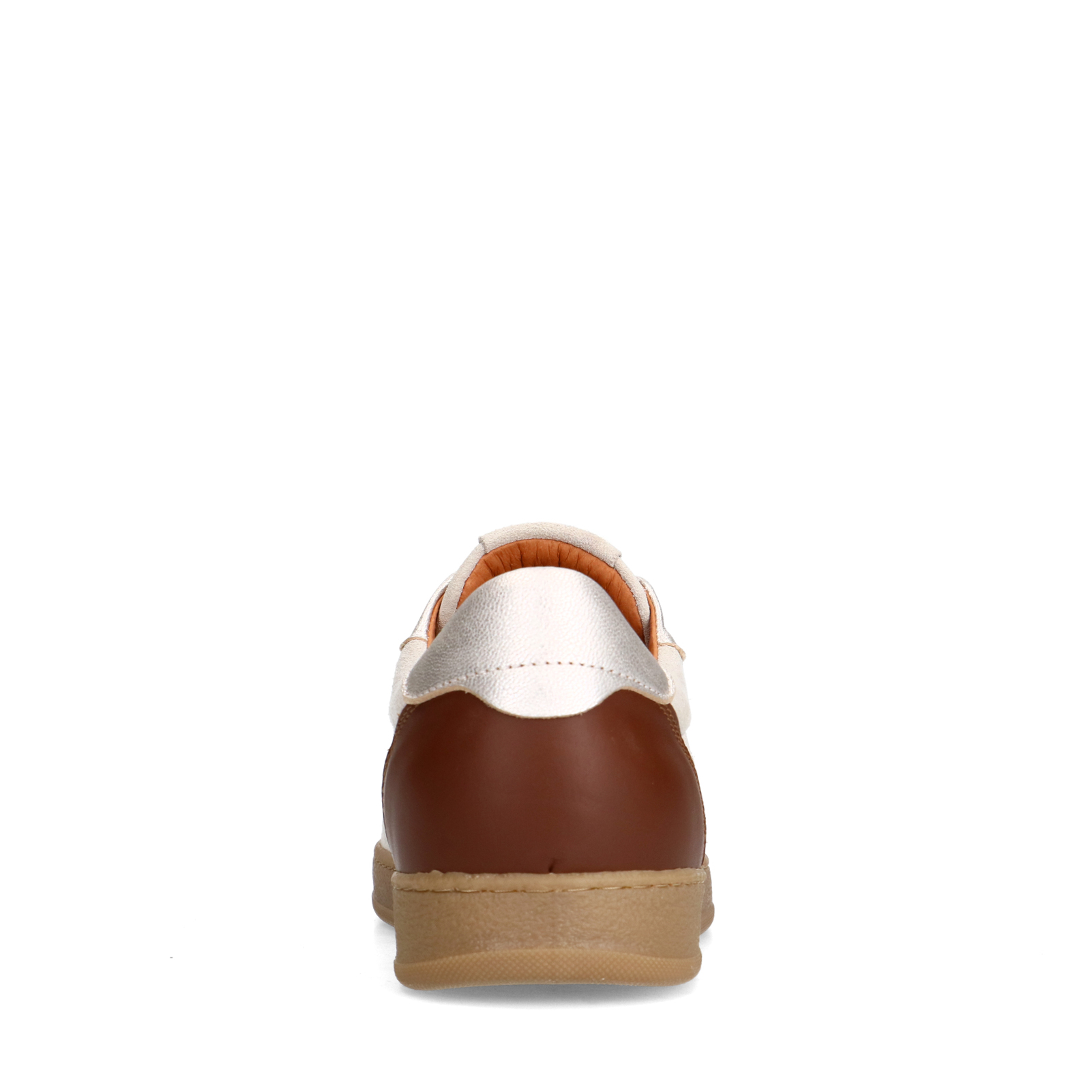 Beige suède sneakers met cow details