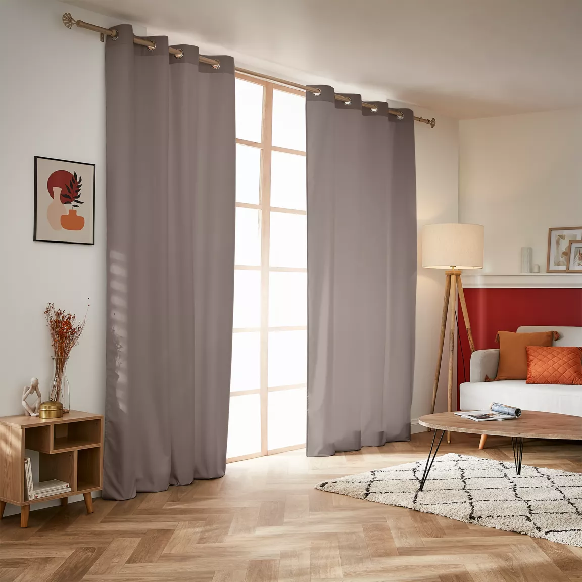 Rideau thermique (140 x 280 cm) Summit Taupe