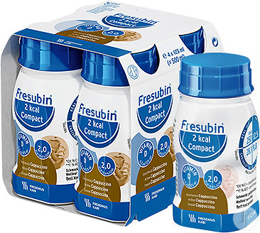 Fresubin 2kcal Compact Arôme Cappuccino Flacons 4x125ml