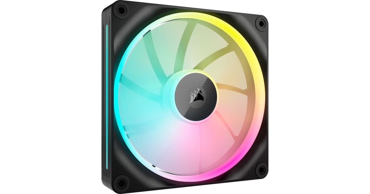 CorsairiCUE LINK LX140 RGB case fan  (Zwart, 140 x 140 x 25 mm, PWM)